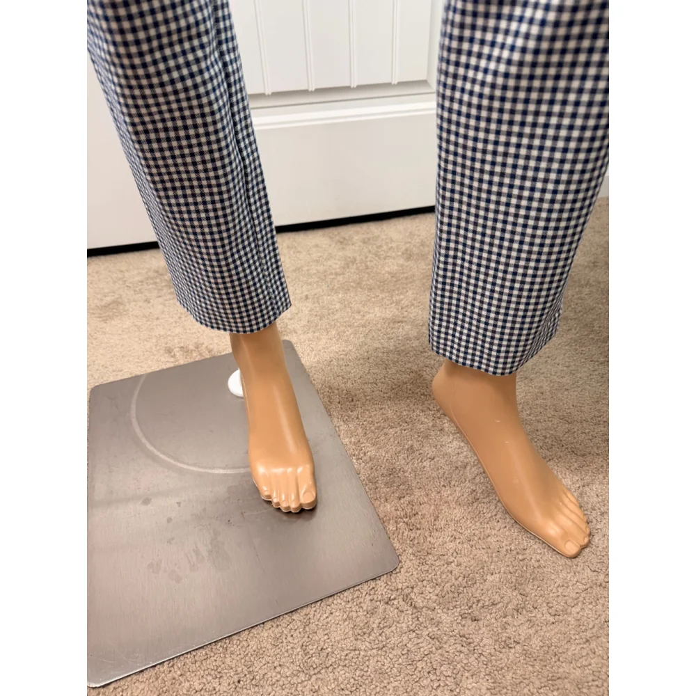 Womens GAP Black White Gingham Signature Skinny Ankle Pants 6 Preppy Cottagecore